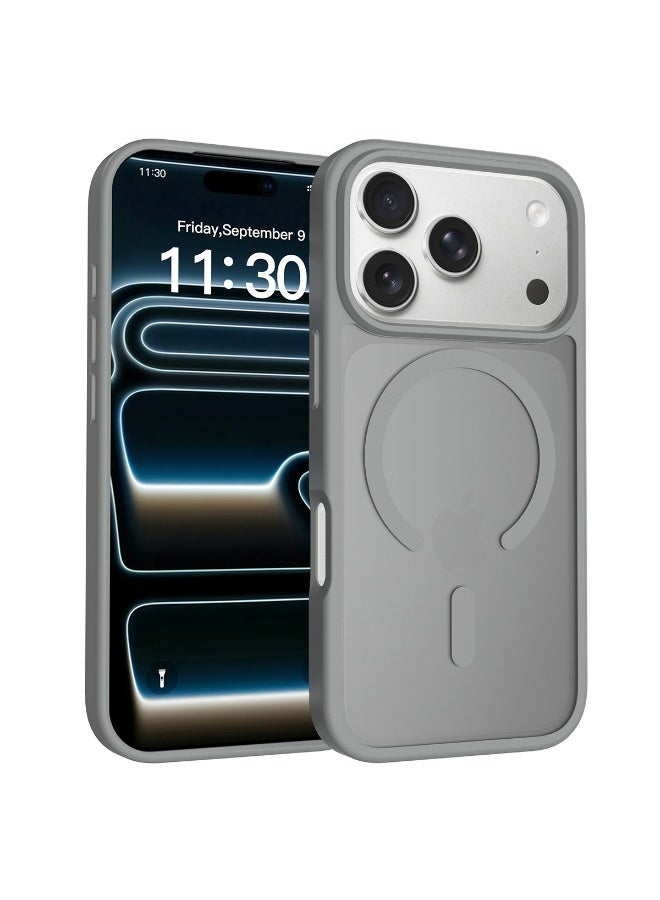 For iPhone 17 Pro Case Magsafe, Magnetic Shockproof Translucent Back Slim Protective Phone Case